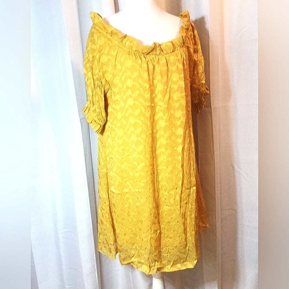 Diane von Furstenberg silk yellow/gold dress